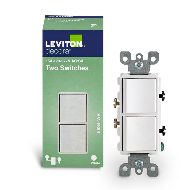 AC SWITCH COMBO WHT 1P
