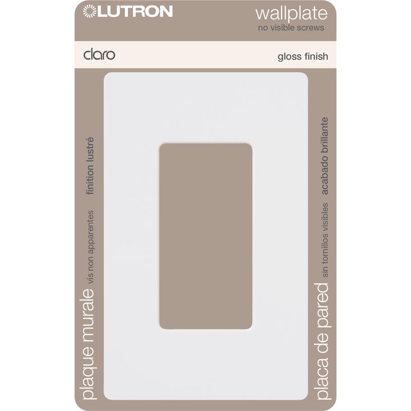 WALL PLATE 1G WHT