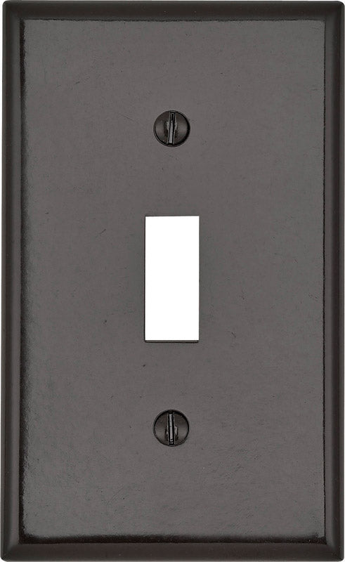 WALL PLATE 1G BRWN TOGGL