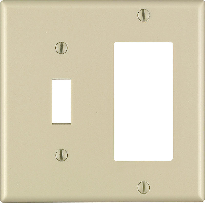 WALL PLATE 2G IVRY DECOR