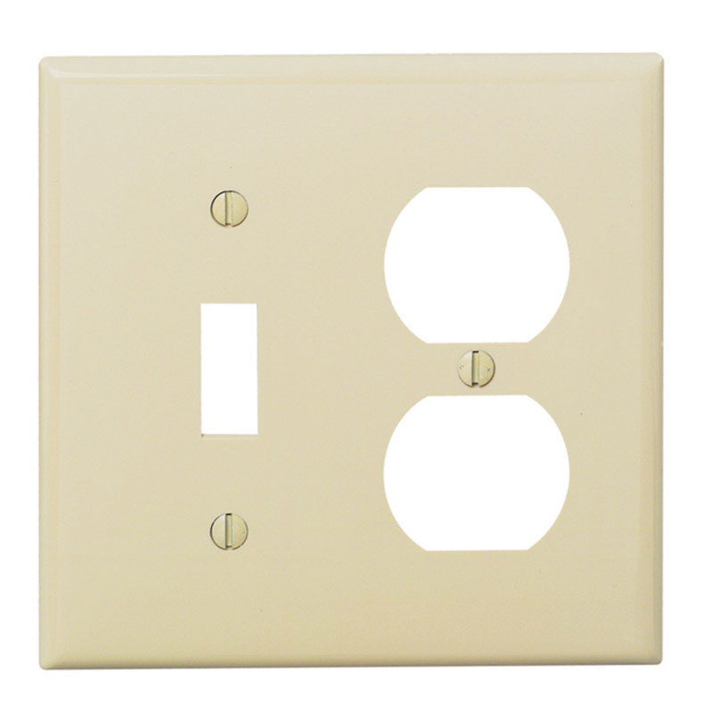 WALL PLATE 2G IVRY DUP/T