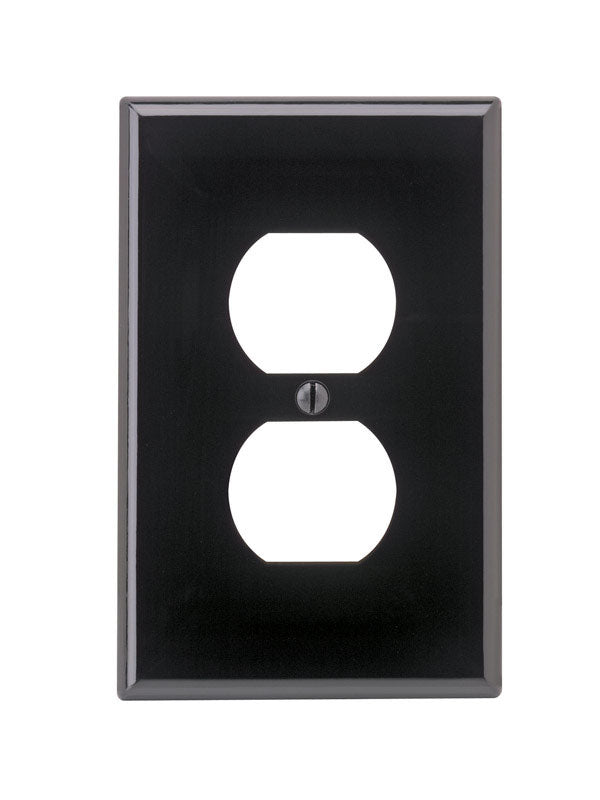 WALL PLATE 1G BLK DUP
