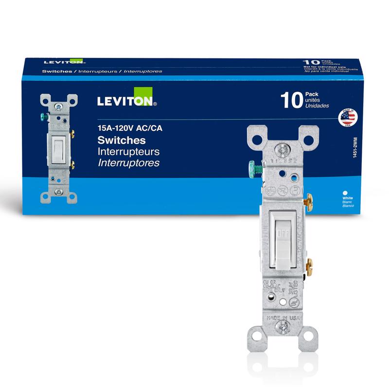 AC SWITCH TGL WHT 1P