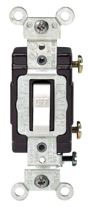 SWITCH TOGGLE 15A WHT