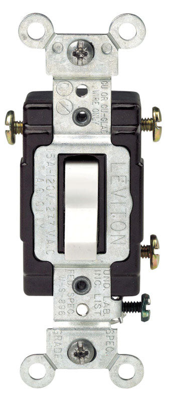 AC SWITCH TGL WHT 3W
