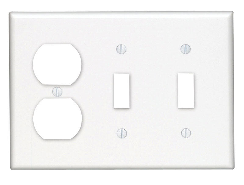 WALL PLATE 3G WHT DUP/TO
