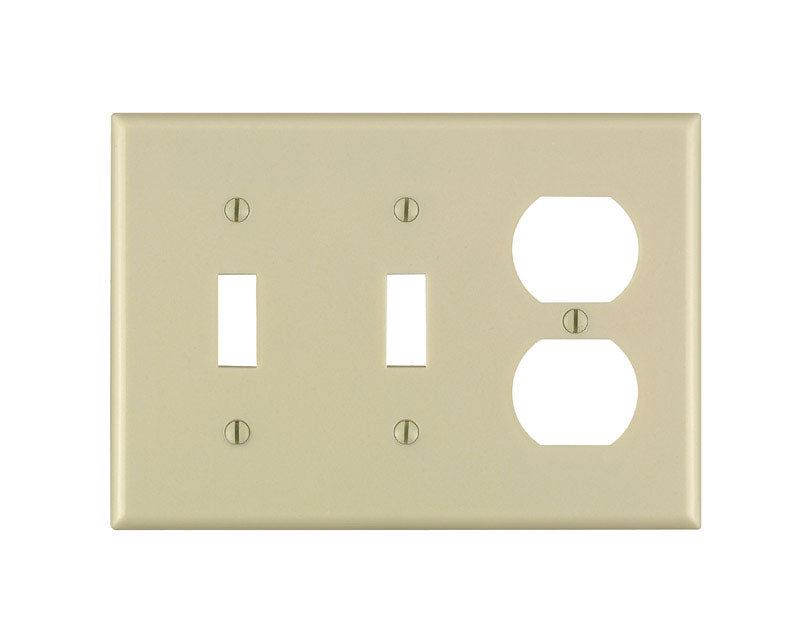 WALL PLATE 3G IVRY DUP/T