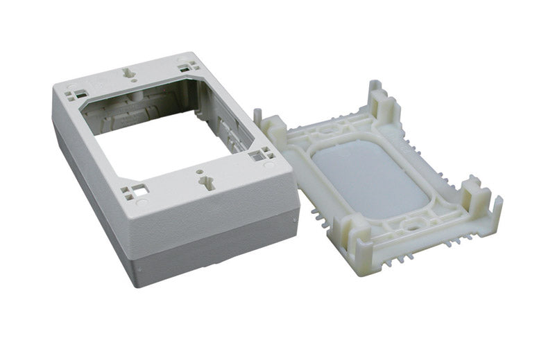 OUTLET BOX 1G RECT PLSTC