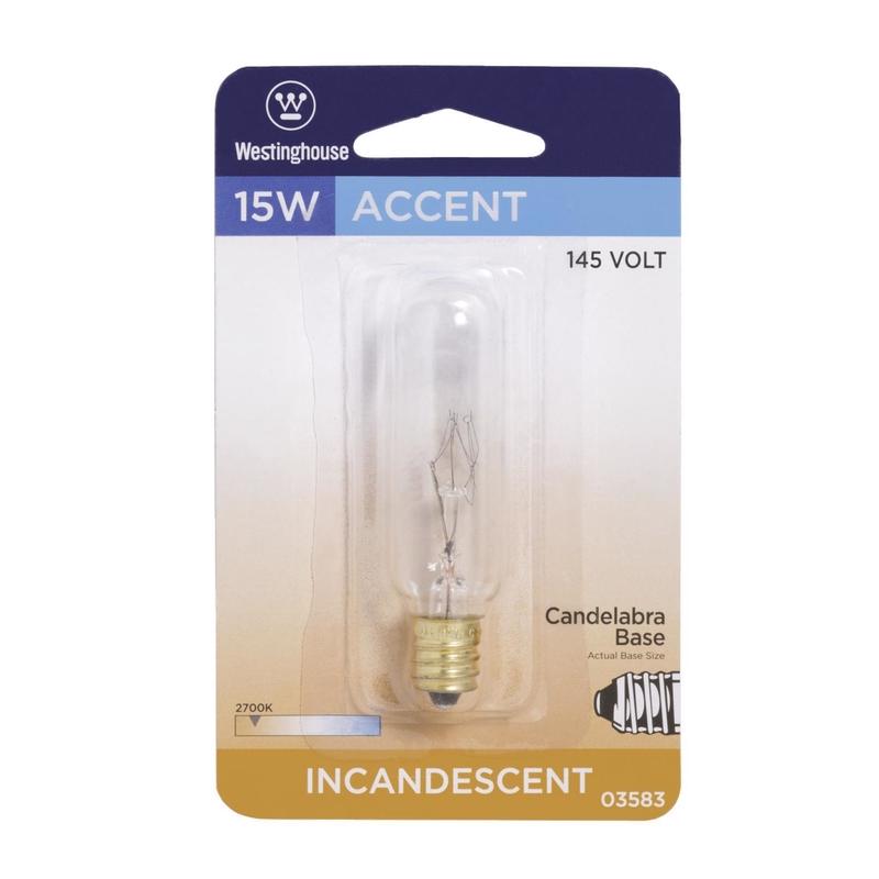 INCAND BULB 15W E12