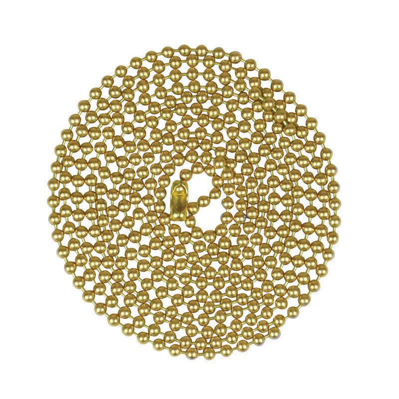 BEADED CHAIN 60" BRASS