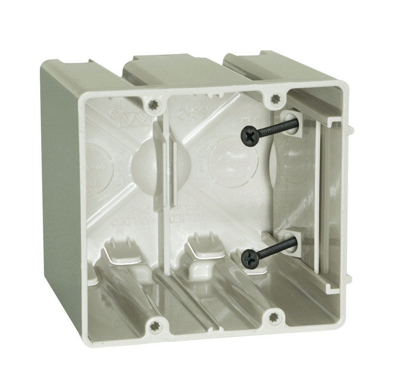 OUTLET BOX N/OW 2G SQ PO