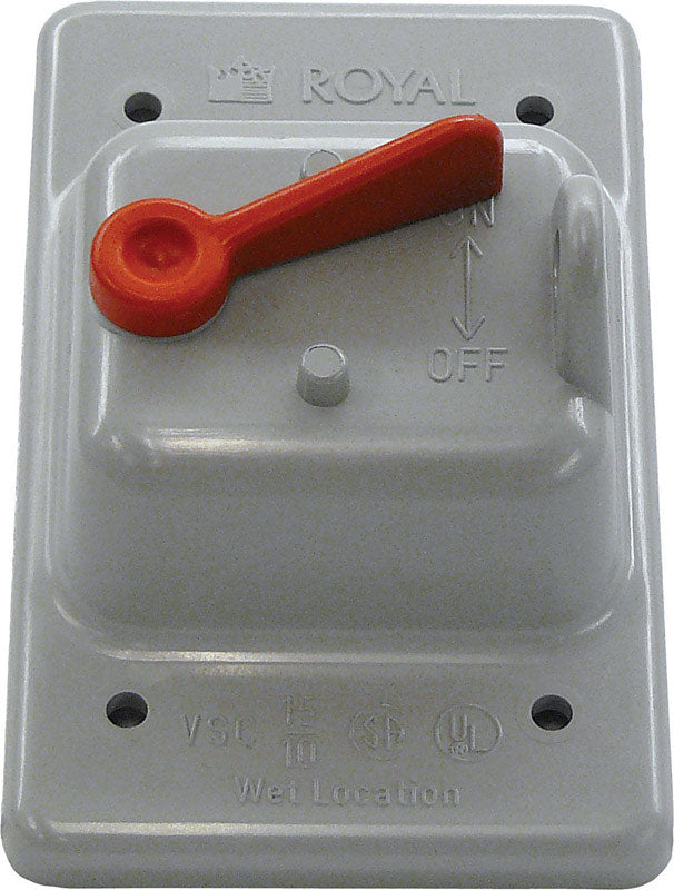 TOGGLE COVER RECT 1G PVC