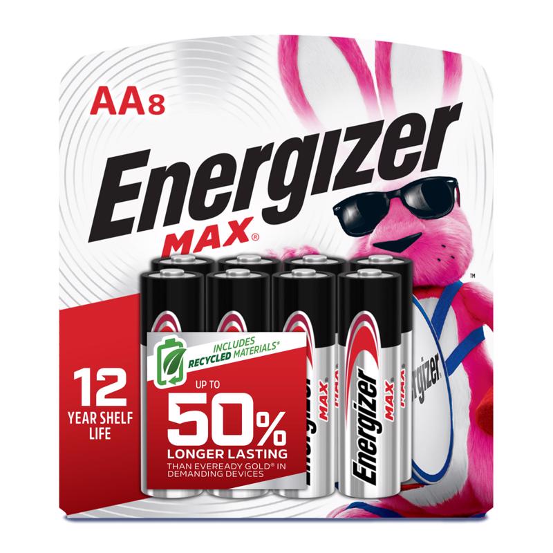 BATTERY AA ENERG 8PK