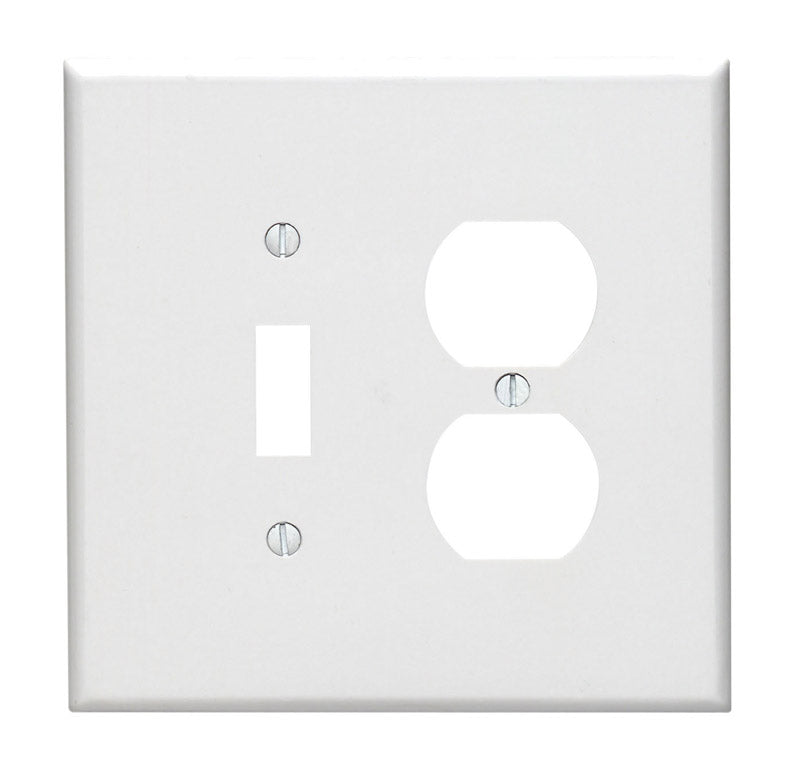 WALL PLATE 2G WHT DUP/TO