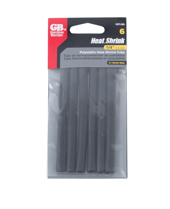HEAT SHRINK TUBE 1/4" 6P