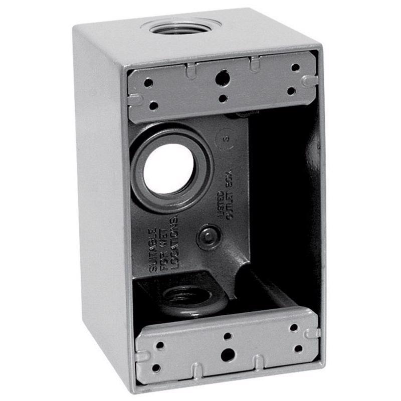 WTHRPRF BOX NW 1G RECT