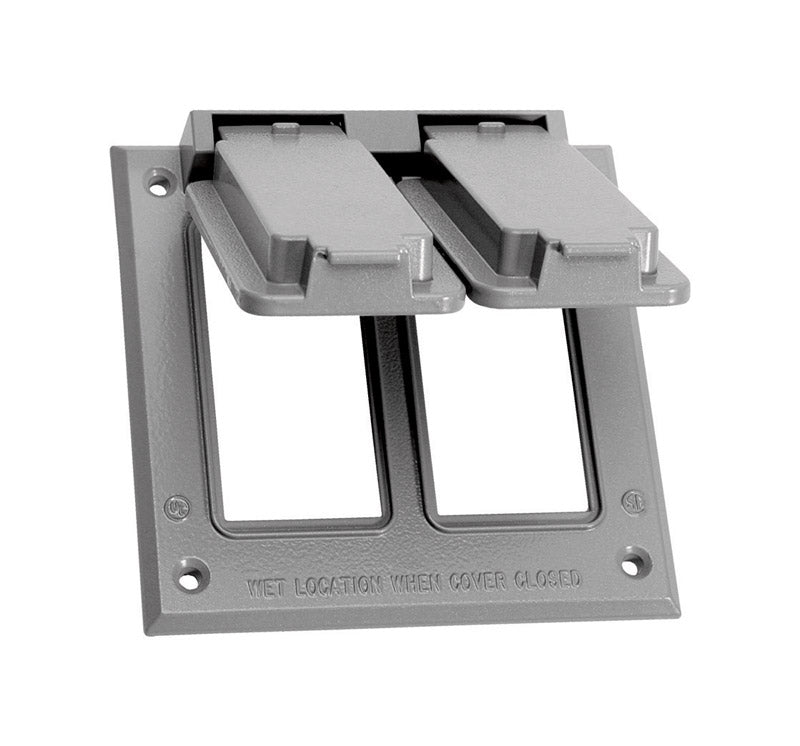 GFCI COVER SQ 2G METAL