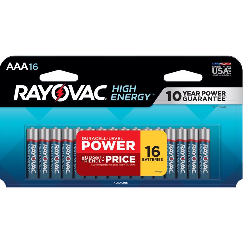 BATTERY AAA RAYO 16PK