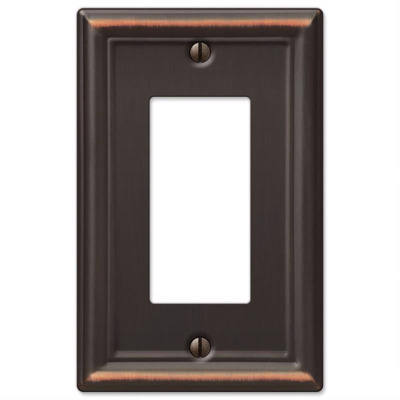 WALL PLATE 1G BRNZ DECOR