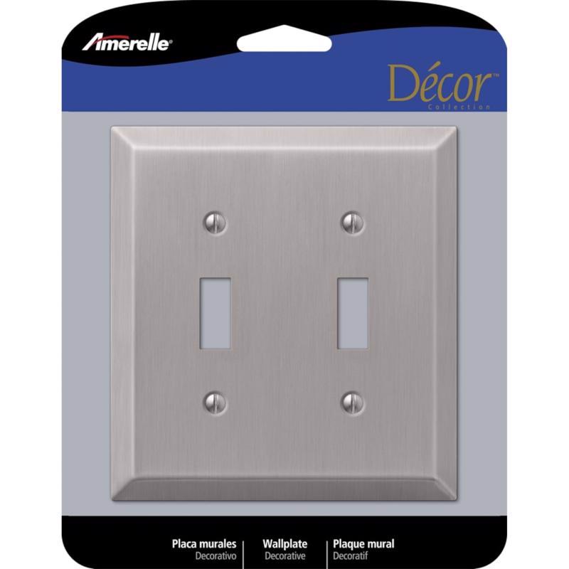 WALL PLATE 2G NCL TOGGLE