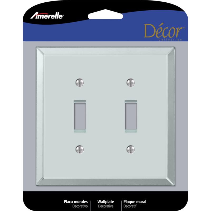 WALL PLATE 2G CLR TOGGLE