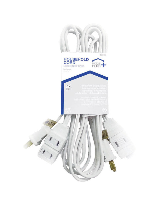 EXT CORD 6' WHT