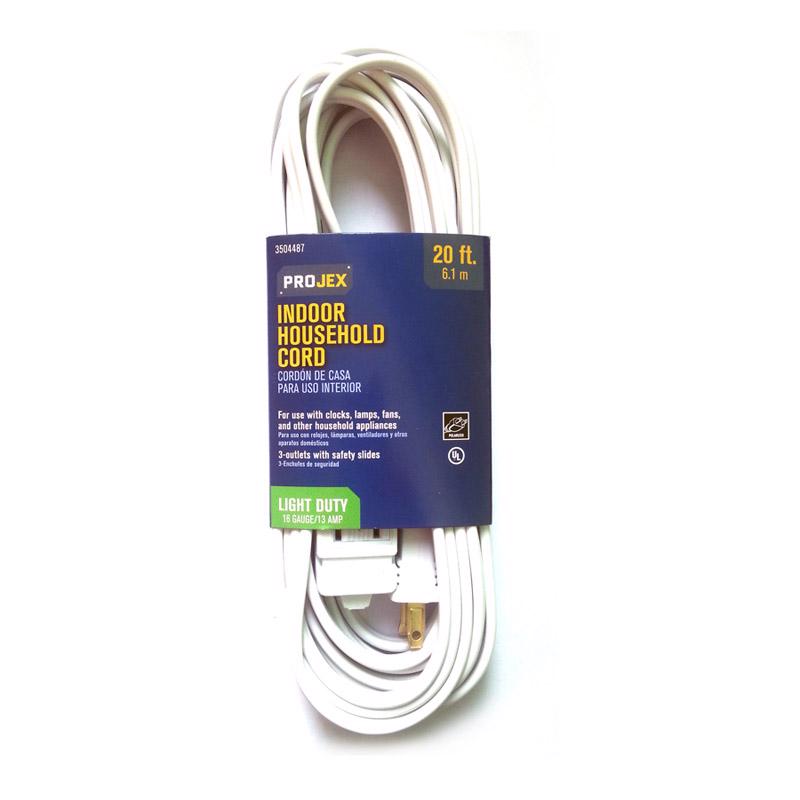 EXT CORD 20' WHT
