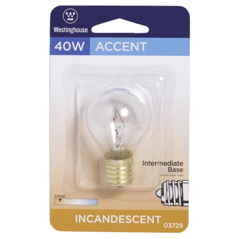 INCAND BULB 40W E17