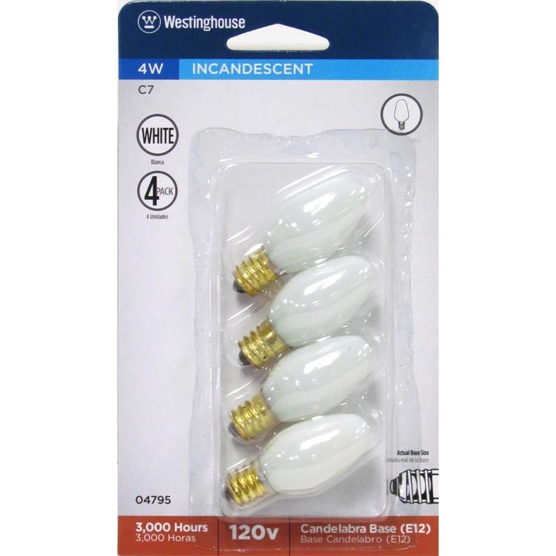 INCAND BULB 4W E12