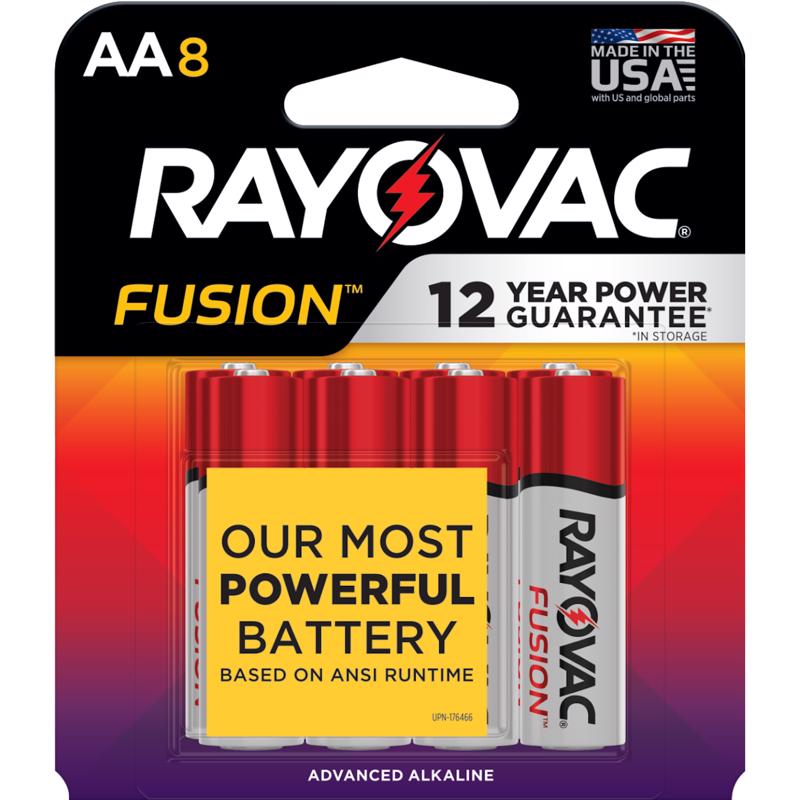 BATTERY AA RAYO 8PK