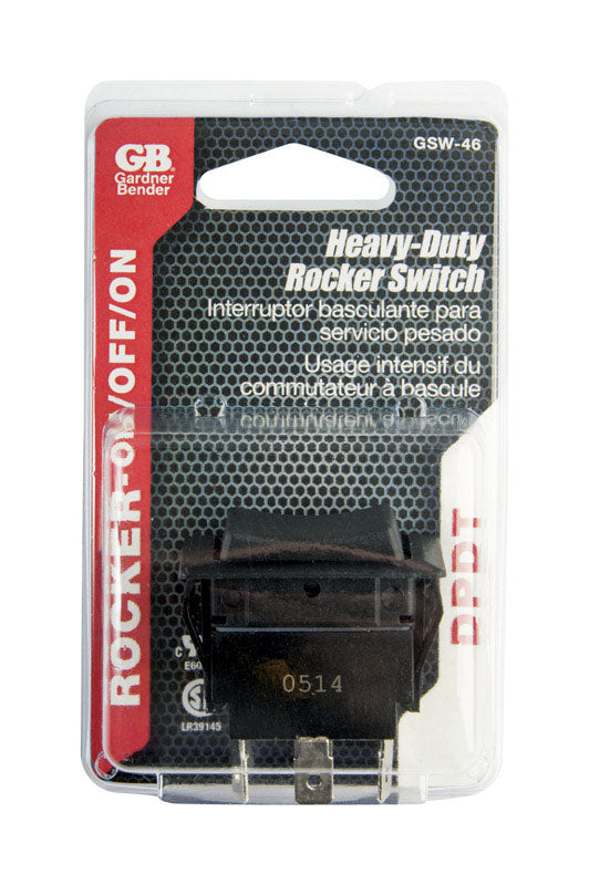 SWITCH ROCKER DBL PL BLK