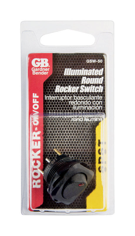 SWITCH ROCKER 16A BLK
