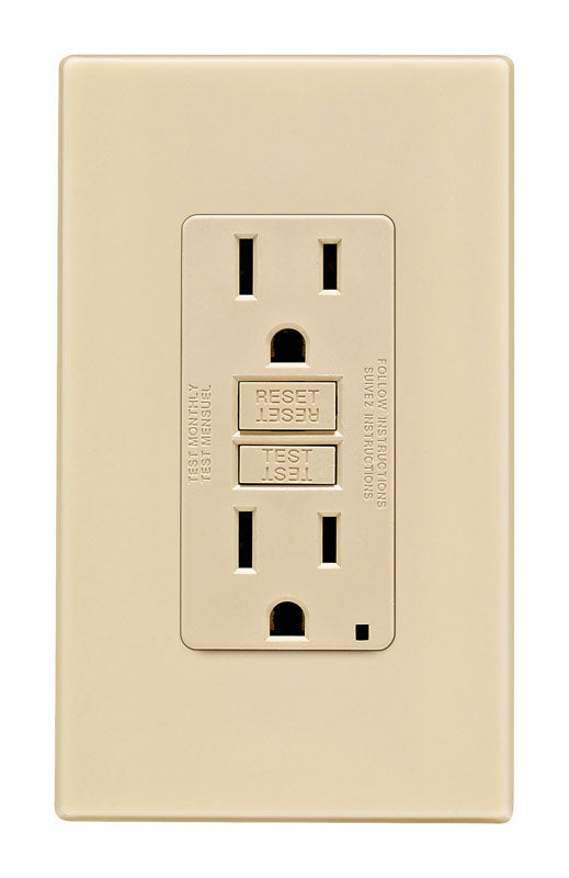 GFCI OUTLET DPLX 15A IVR