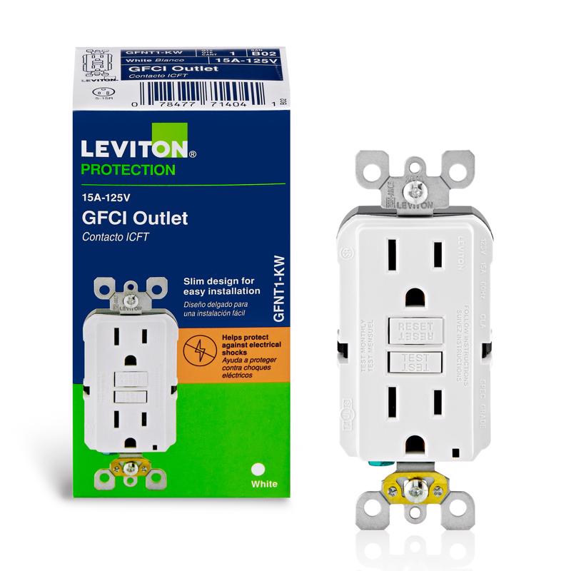 GFCI OUTLET DPLX 15A WHT