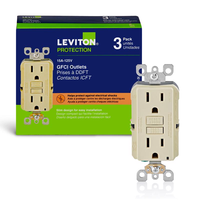 GFCI OUTLET DPLX 15A IVR
