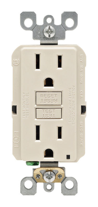 GFCI OUTLET DPLX 15A ALM