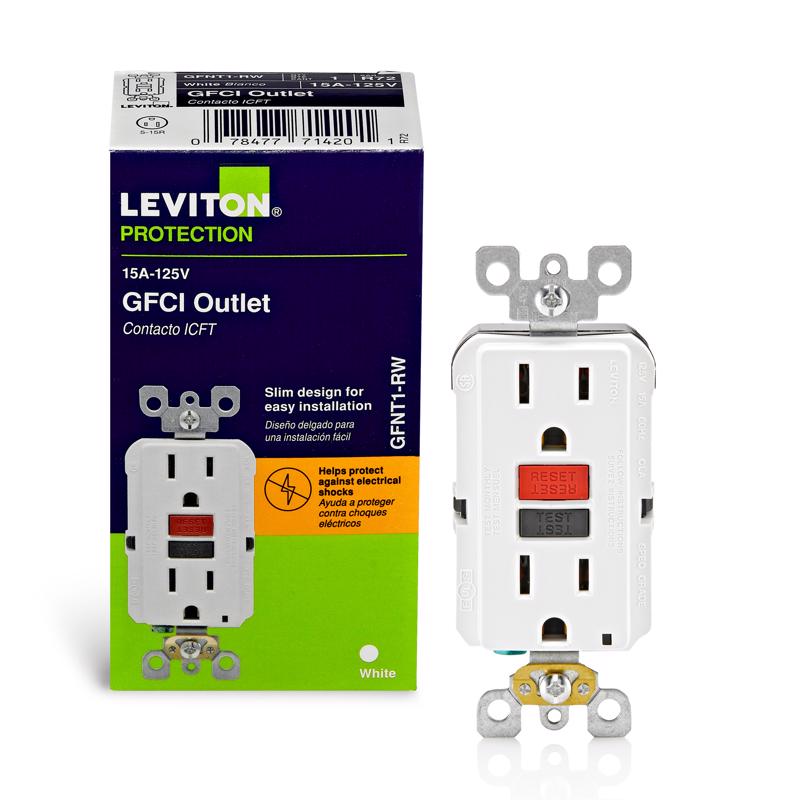 GFCI OUTLET DPLX 15A WHT