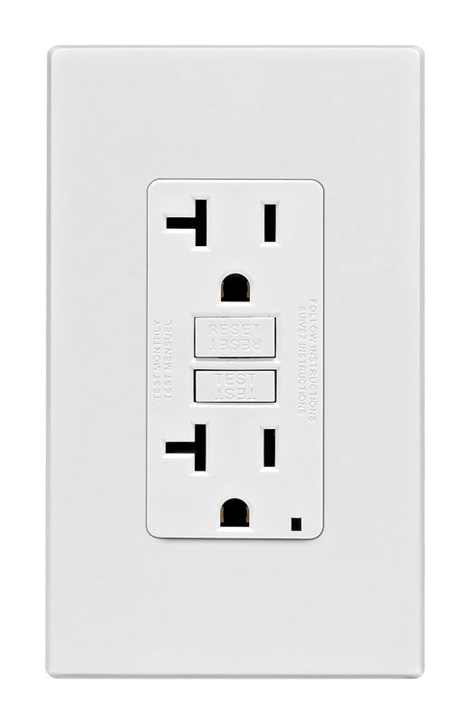 GFCI OUTLET 20A WHT