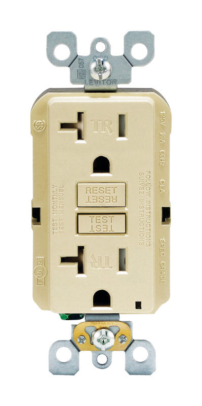 GFCI OUTLET DPLX 20A IVR