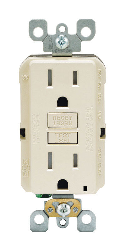GFCI OUTLET DPLX 15A ALM
