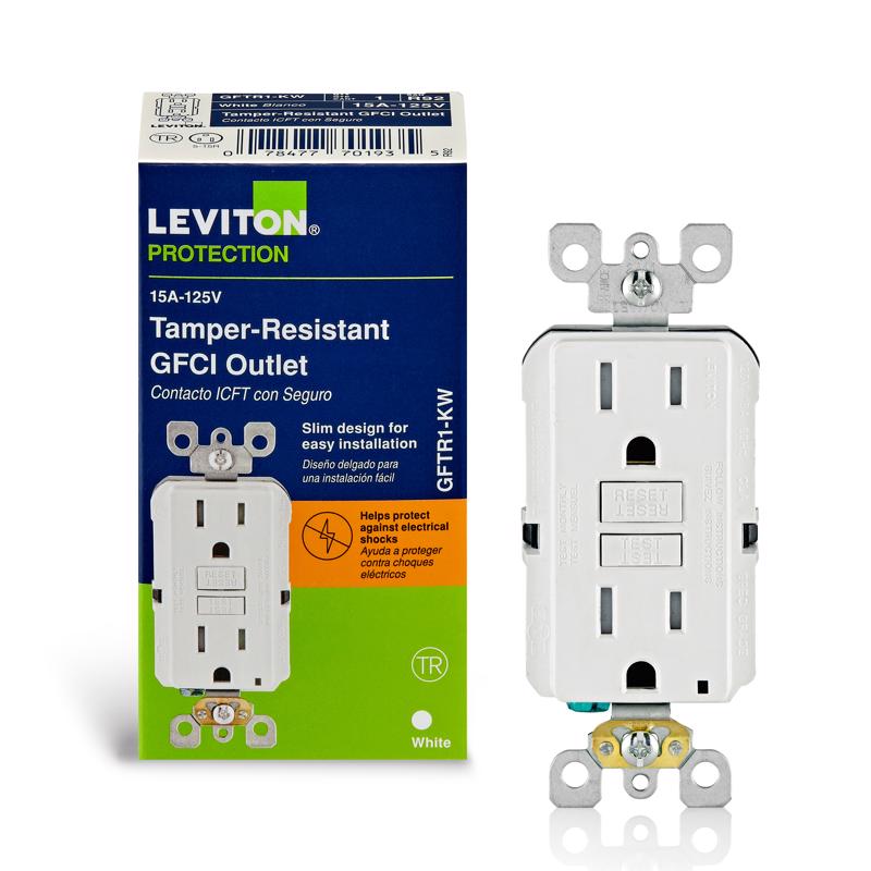 GFCI OUTLET DPLX 15A WHT