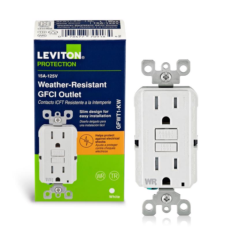 GFCI OUTLET DPLX 15A WHT