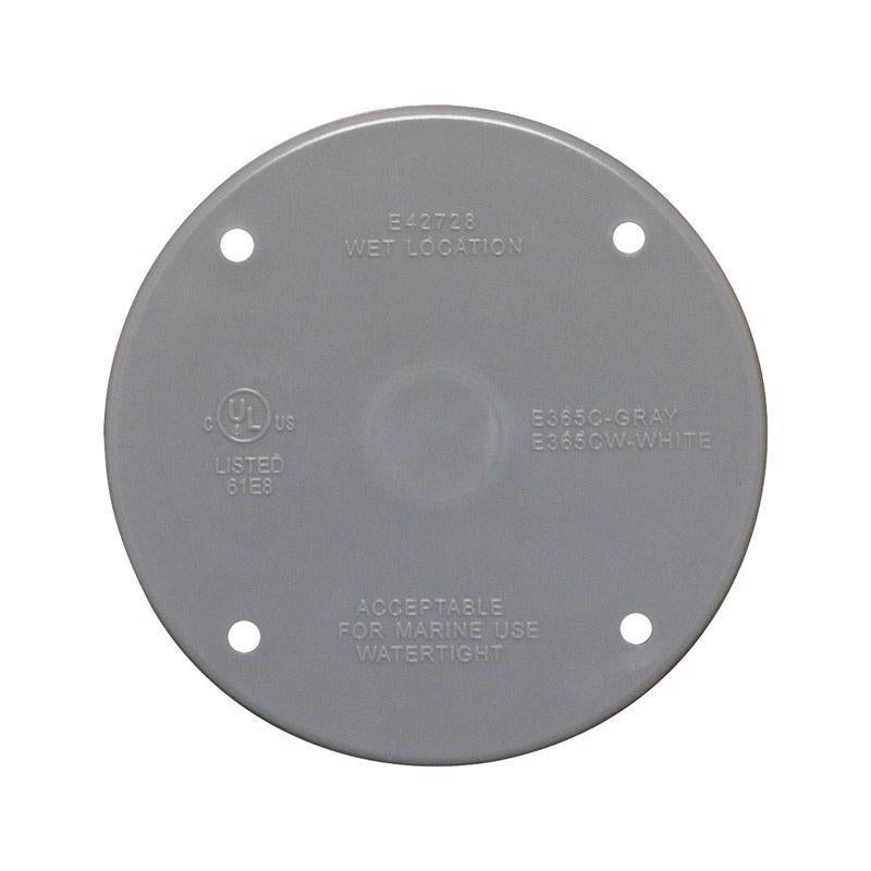 FLAT BOX COVER RND PLSTC