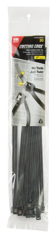 SELFCUT CABLE TIE 11" BL