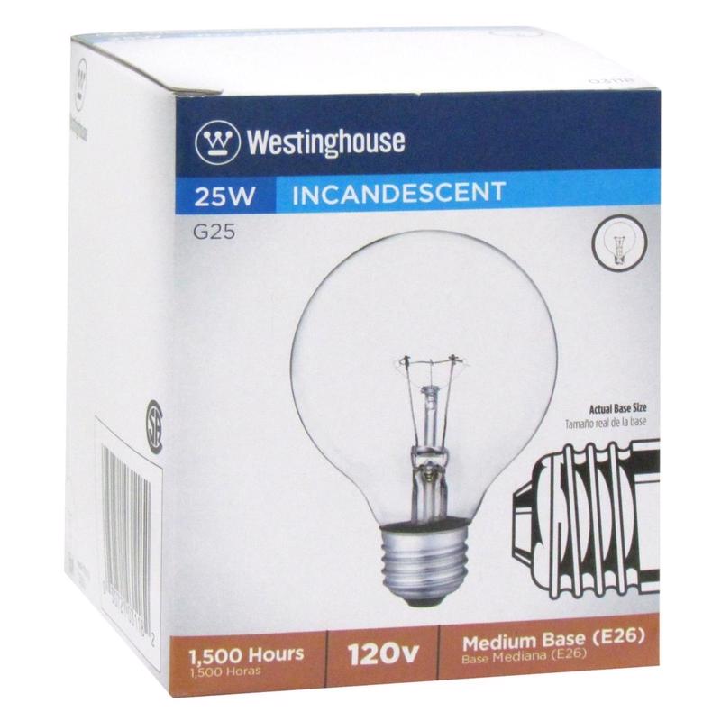 INCAND BULB 25W E26