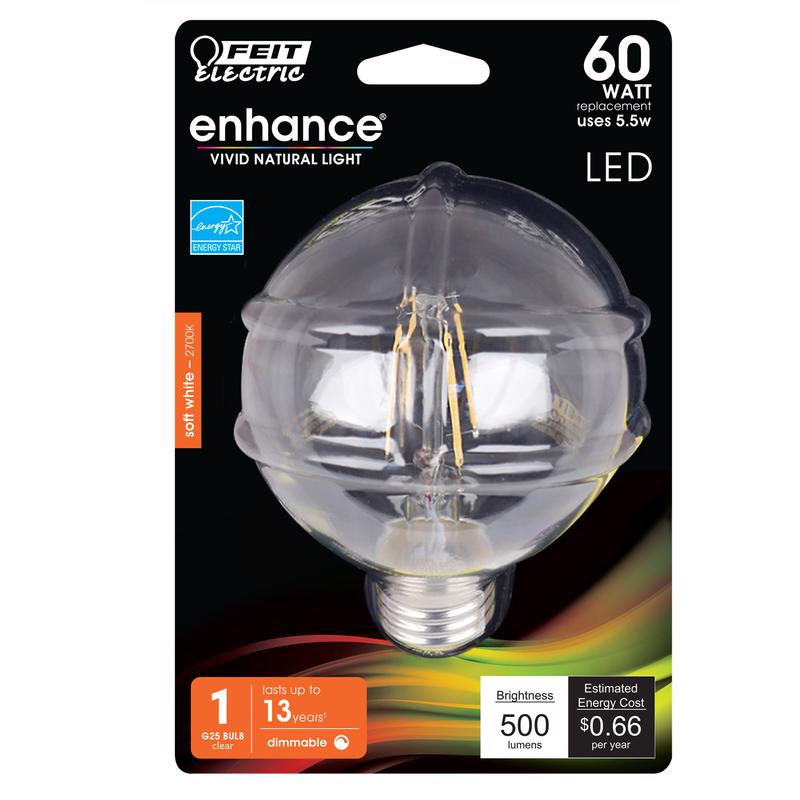 FIL LED BULB G25 E26