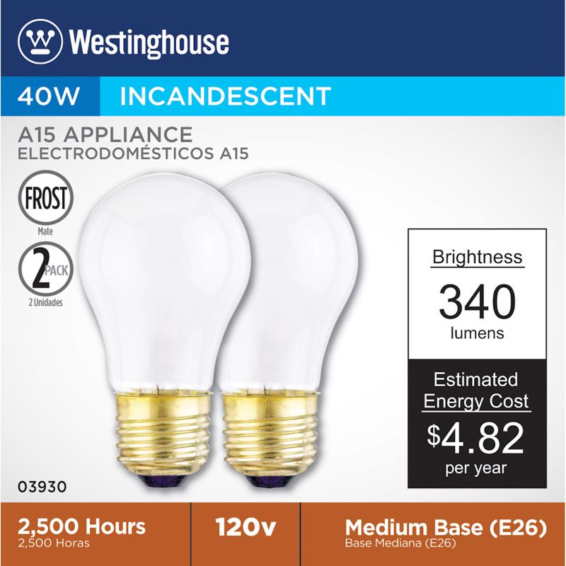 INCAND BULB 40W E26