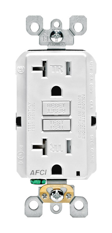 AFCI OUTLET 20A WHT