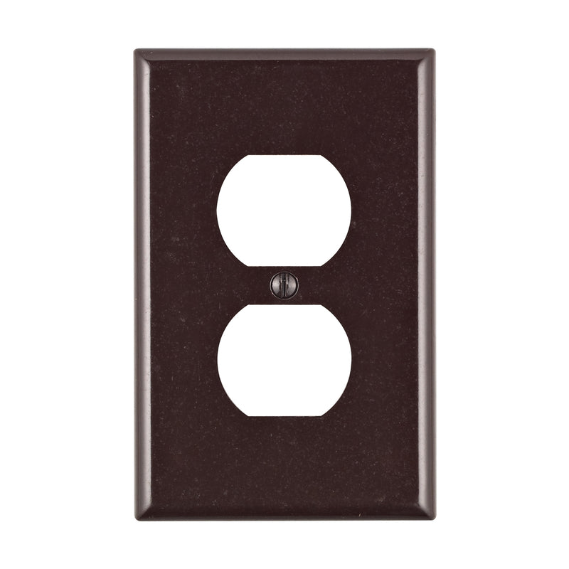 WALL PLATE 1G BRWN DUP
