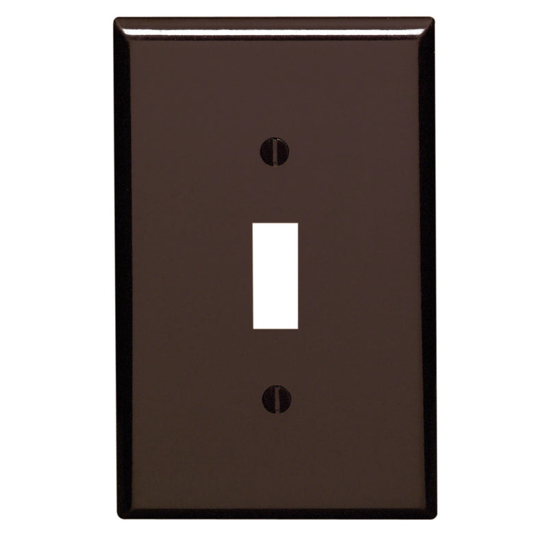 WALL PLATE 1G BRWN TOGGL